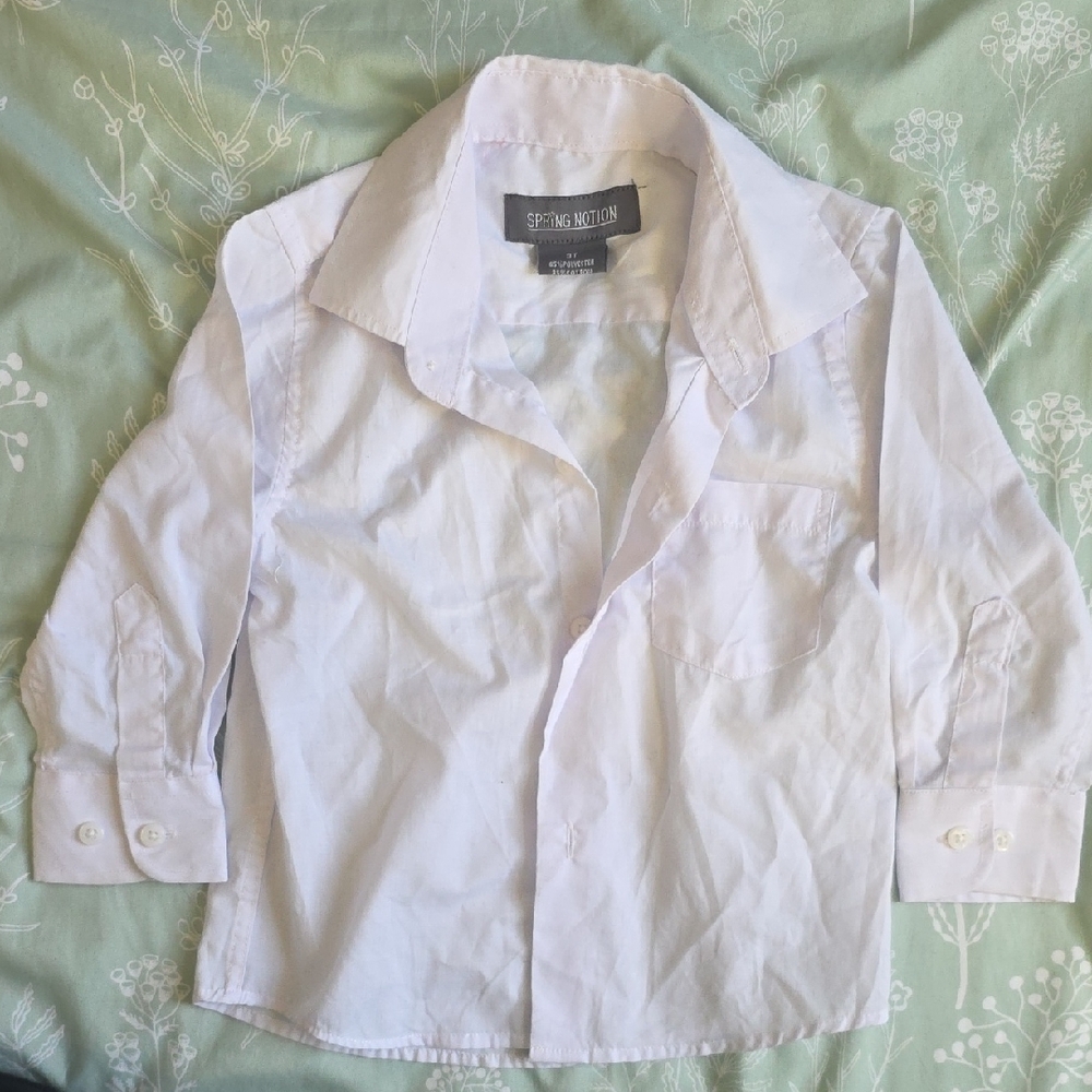 Spring Notion White Kids Button Down Shirt